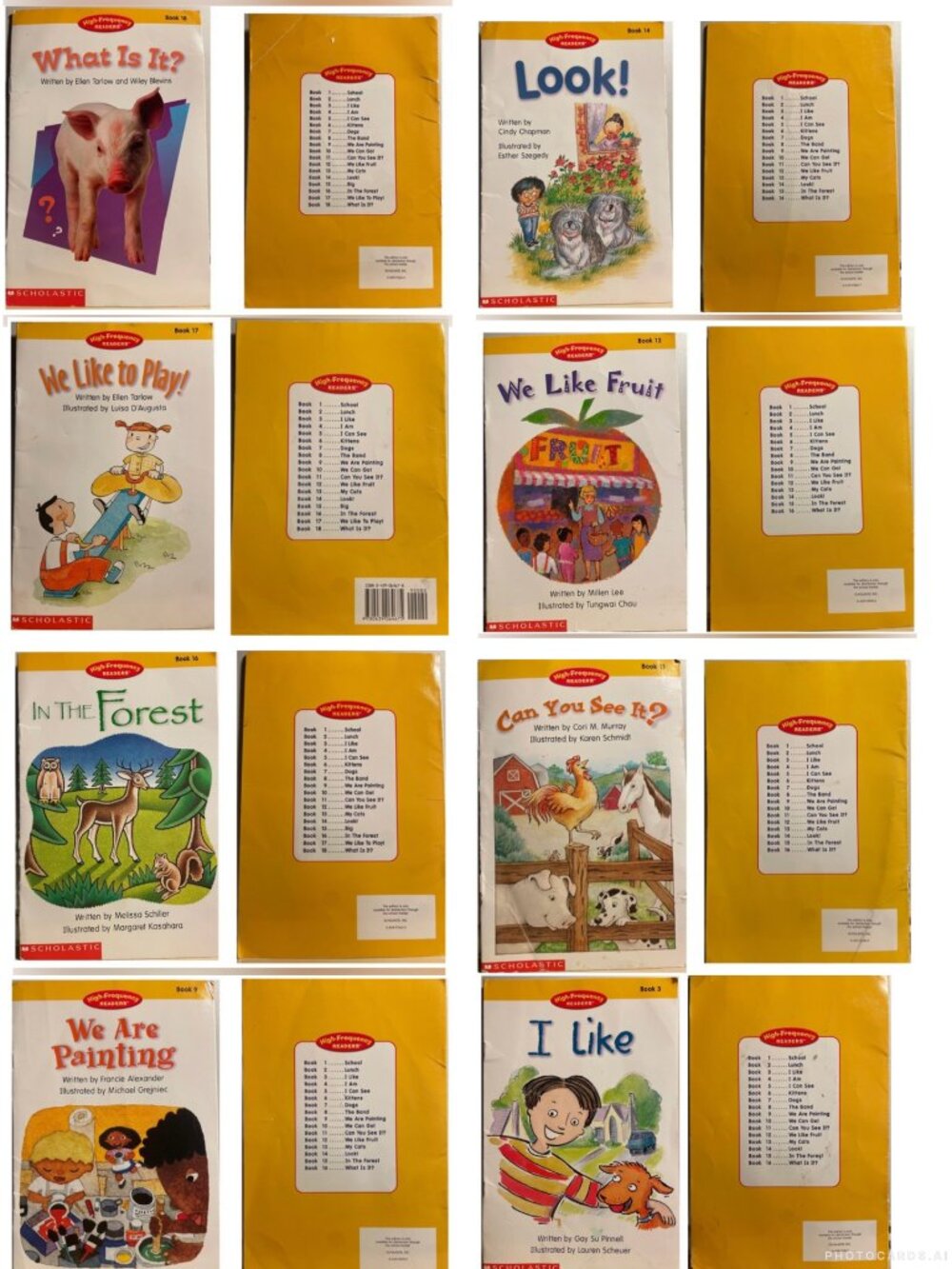 Set of 8 High Frequency Readers (Scholastic)